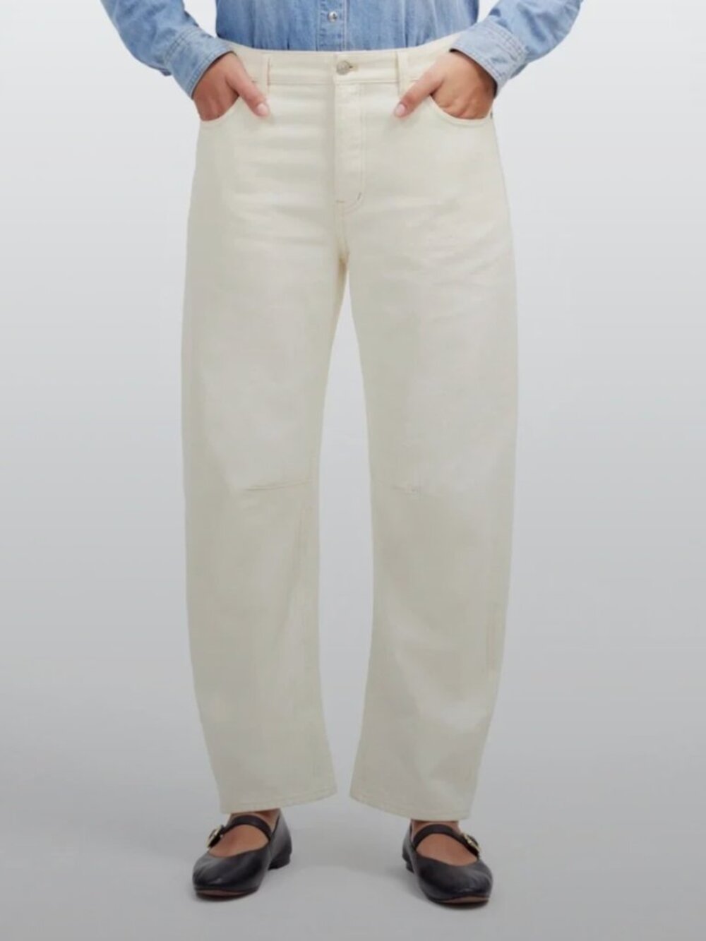 Madewell | The Darted Barrel-Leg Jean